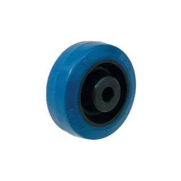 Gummihjul Blå med nylon kerne