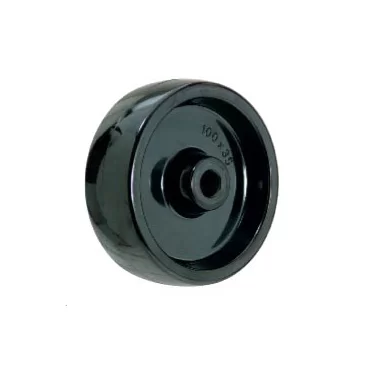 Gummihjul Blå med nylon kerne