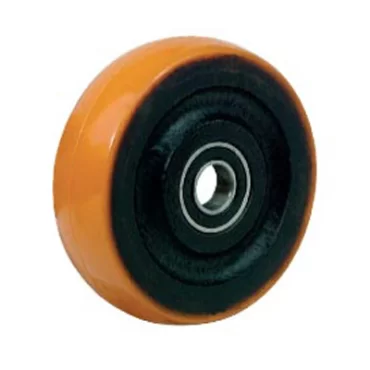 Polyurethan hjul med sort støbejerns nav