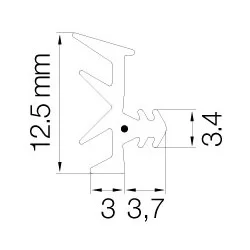 Primo 5792 Grå - 6m Pakke