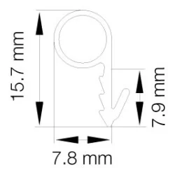 Primo 5792 Grå - 6m Pakke