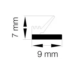 Primo 5792 Grå - 6m Pakke