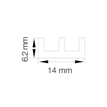 Primo 5792 Grå - 6m Pakke