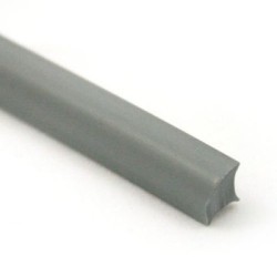 Låsekile PVC 9.5mm Sølv/Grå