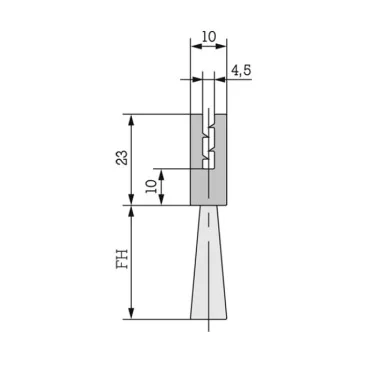 Flexibla Borstlist U-4/43/20mm