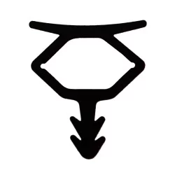 Velux 2957 Tätningsremsa Svart