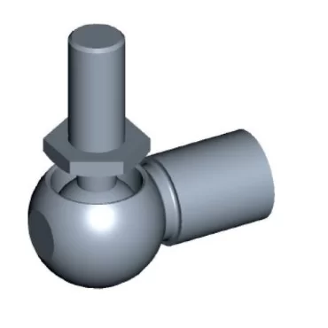 Kulfäste komplett Ø13mm Stål