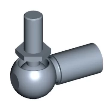 Kulfäste komplett Ø13mm Stål