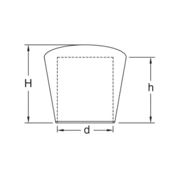 5mm ändpluggen runda