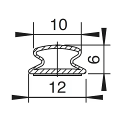 12x10mm D-Profil - Fällbar
