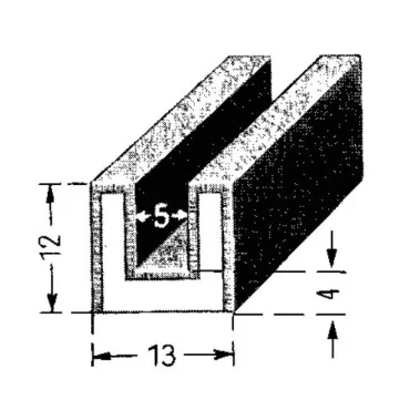 Kanallist 5mm m. filt
