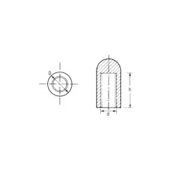 9.5mm platt ändplugg