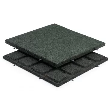 Gummiplatta - 30mm - 500 x 500mm - GRÖN