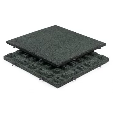 Gummiplatta - 40mm - 500 x 500mm - GRÖN
