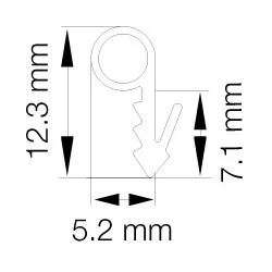 Primo 5792 Grå - 6m Pakke