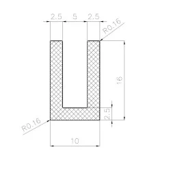 U-Profil - 5mm