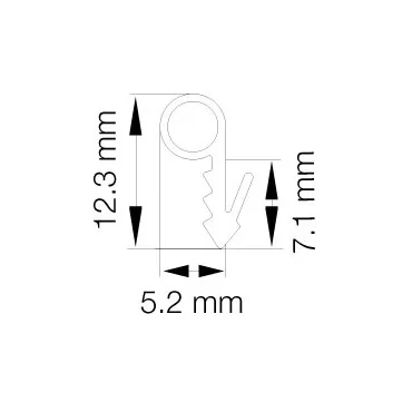 Primo 5792 Grå - 6m Pakke
