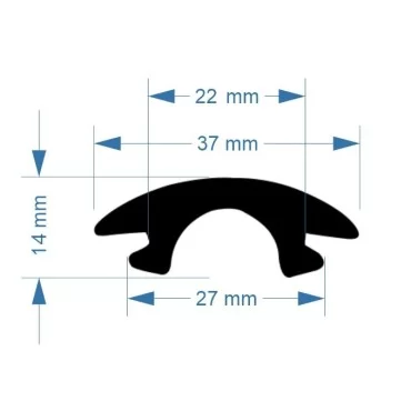 Inläggslist - PVC1418 - VIT