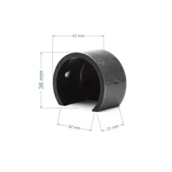 PVC49 Hvid afslutning