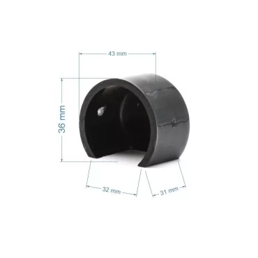 PVC49 Hvid afslutning