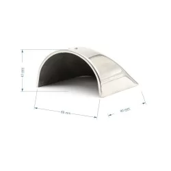 PVC49 Hvid afslutning