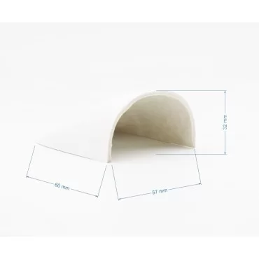 PVC49 Hvid afslutning