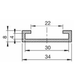 Tankbåndsgummi 30mm