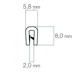 Kantliste 2016PVC Sort