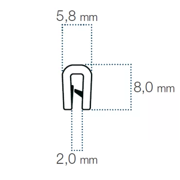 Kantliste 2016PVC Sort